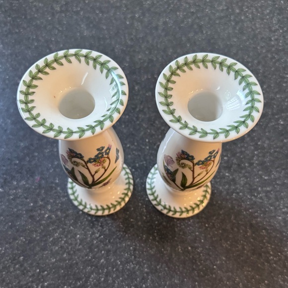 Portmeirion botanic garden candle holders, EUC, 6 inches - Picture 2 of 3